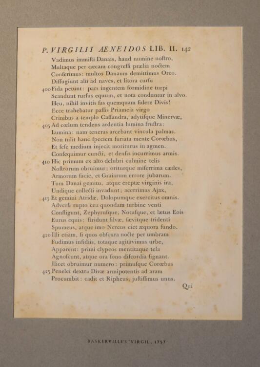 The Baskerville 'Virgil', 1757