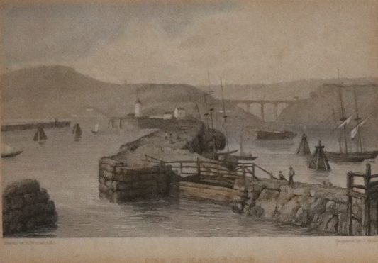 Coloured Print. Pier at Scarborough