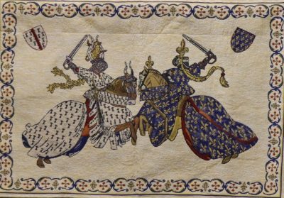 Jousting Knights Tapestry