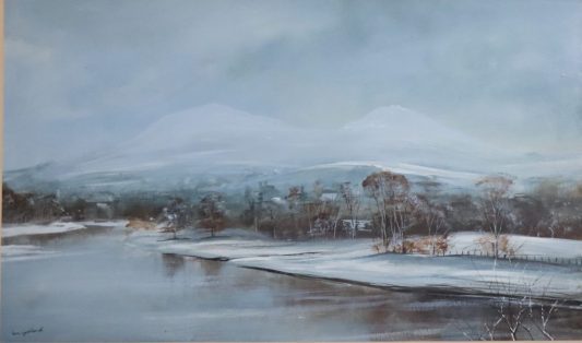 Watercolour." River Tweed".