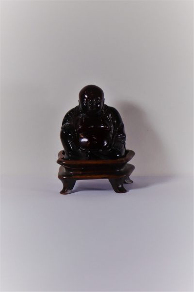 Chinese Seated Buddah on a Wooden Platform