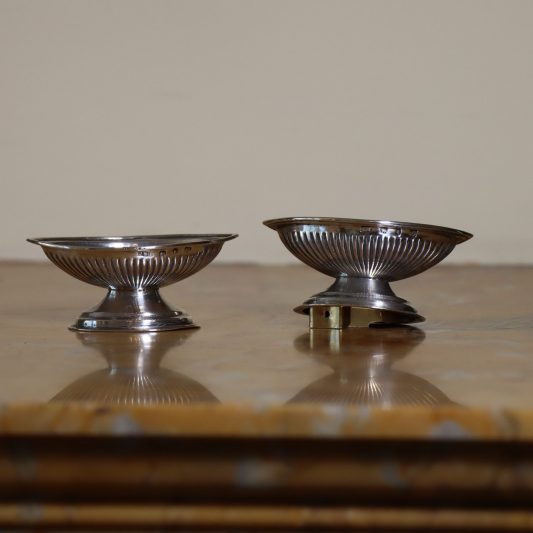 Silver Salt Dishes. Oval. - Image 3