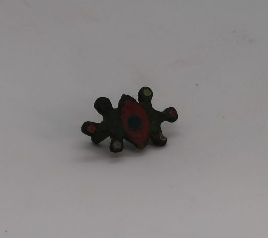 Roman. Six Pronged Bronze Brooch.