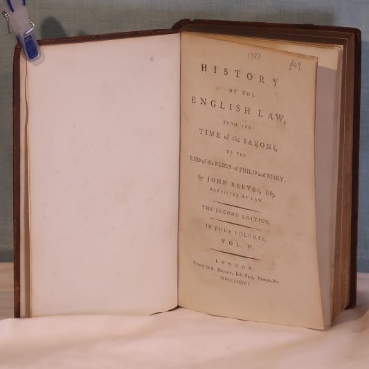 Reeves History of the Law. Volume IV. - Image 2