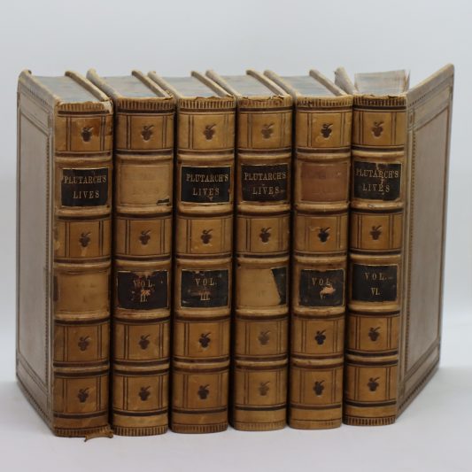 Plutarch's Lives. Six Volumes. 1758