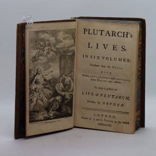 Plutarch's Lives. Six Volumes. 1758 - Image 3