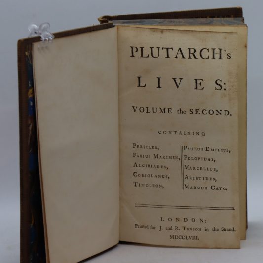 Plutarch's Lives. Six Volumes. 1758 - Image 4