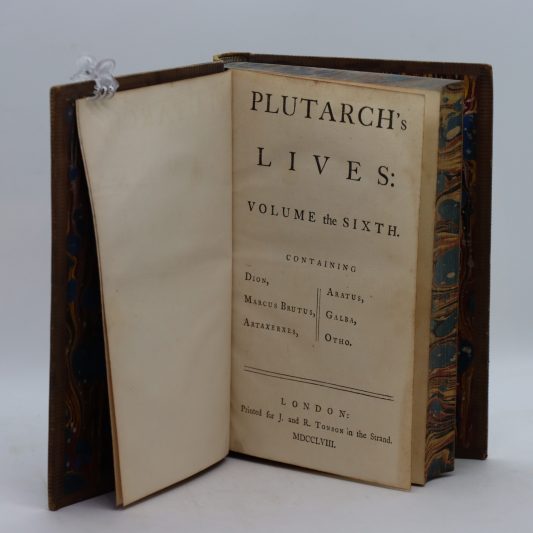 Plutarch's Lives. Six Volumes. 1758 - Image 7