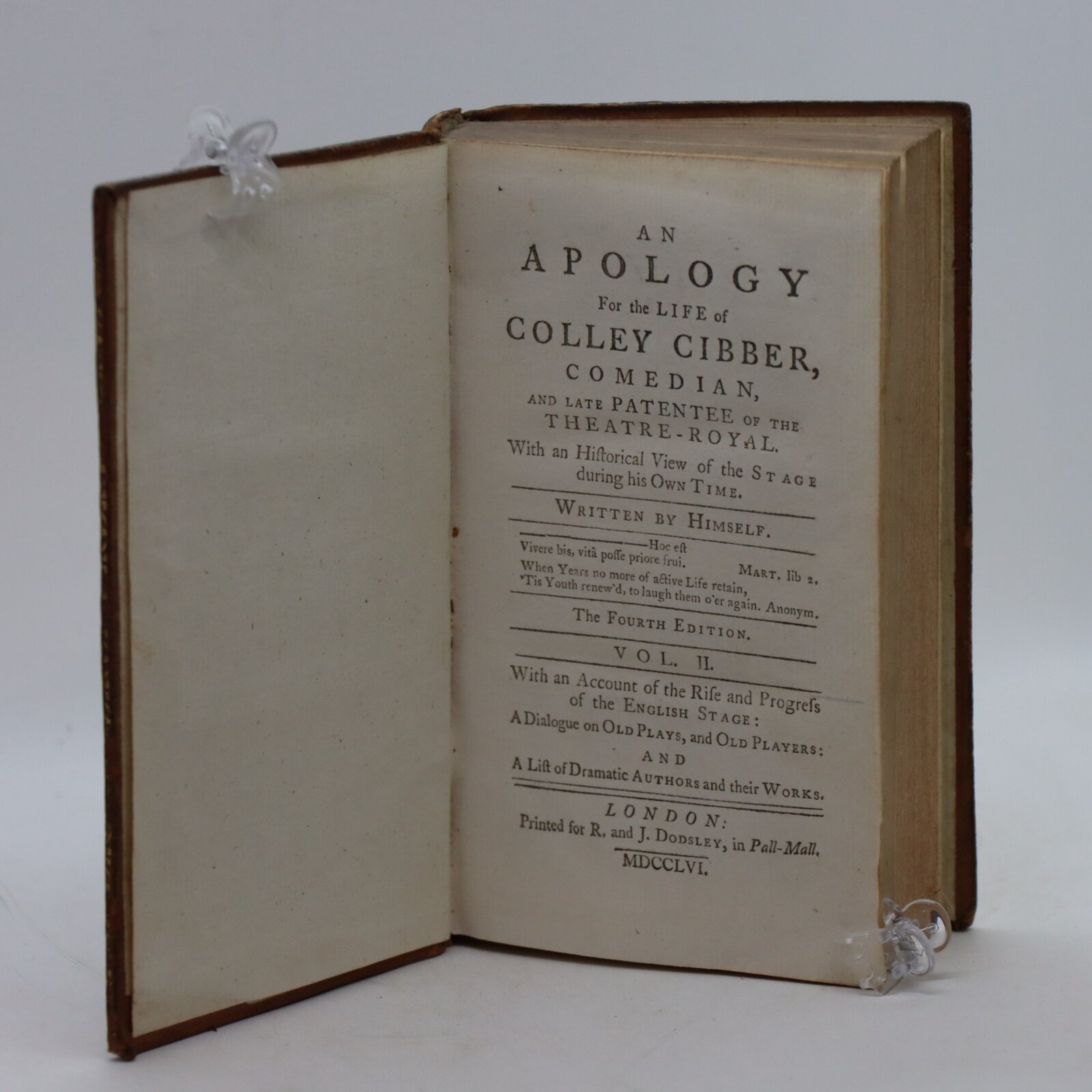 Cibber's Apology. Two Volumes. - Image 4