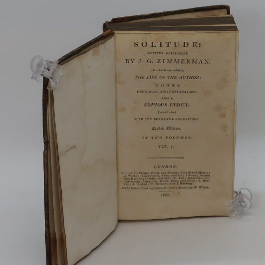 Zimmerman on Solitude. Volumes I & II. - Image 4
