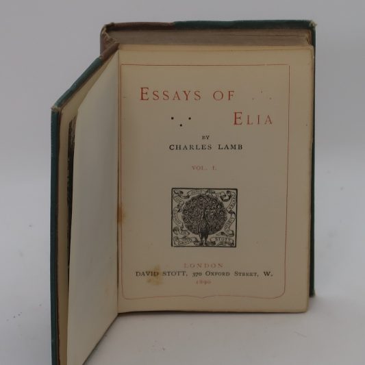 Essays of Elia. Volumes I. & II. - Image 2
