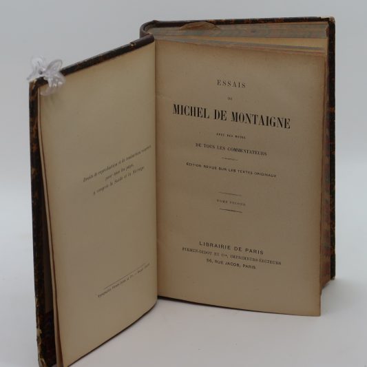Montaigne. Essais 1, Essais II. - Image 3