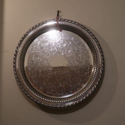 Silver Serving Tray.
