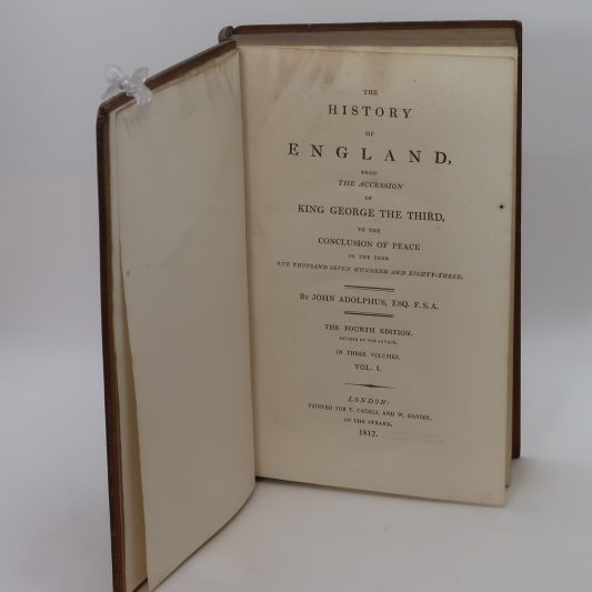 Adolphus's History of England. Volumes I, II & III. - Image 3