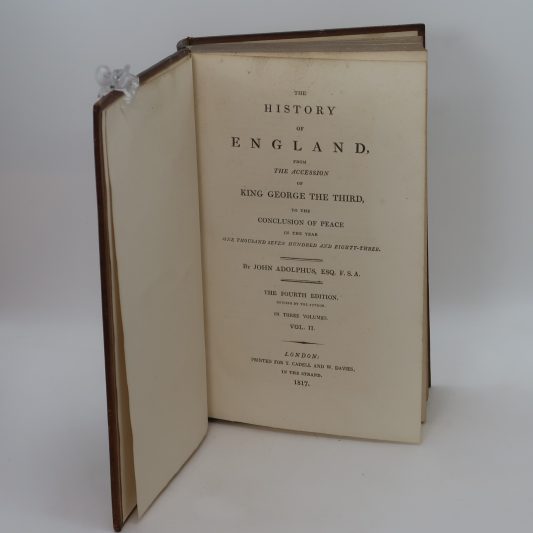 Adolphus's History of England. Volumes I, II & III. - Image 4