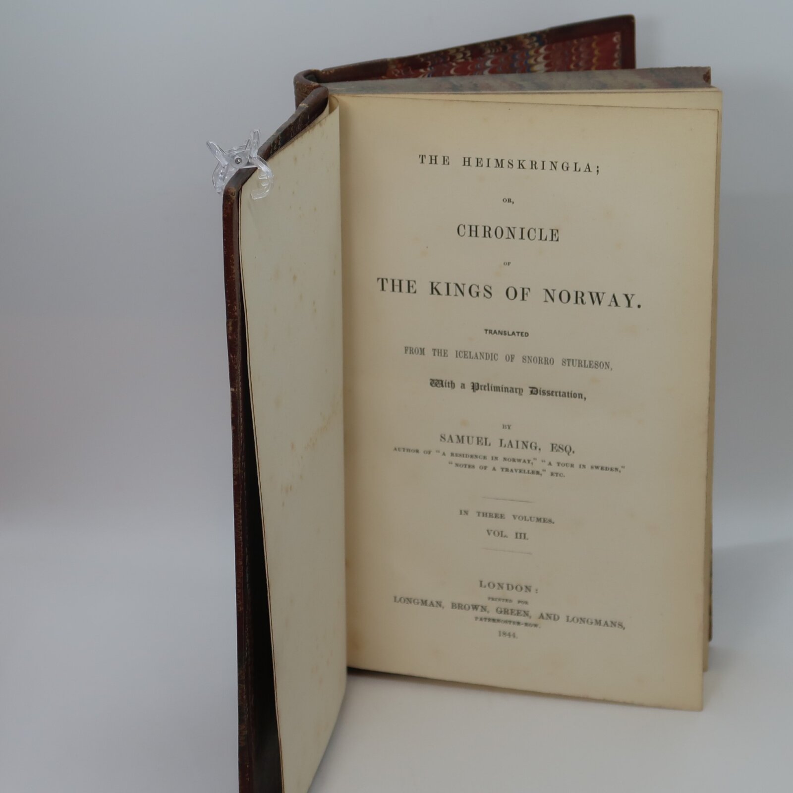 The Heimskringla. Laing. Volumes I, II and III. - Image 2