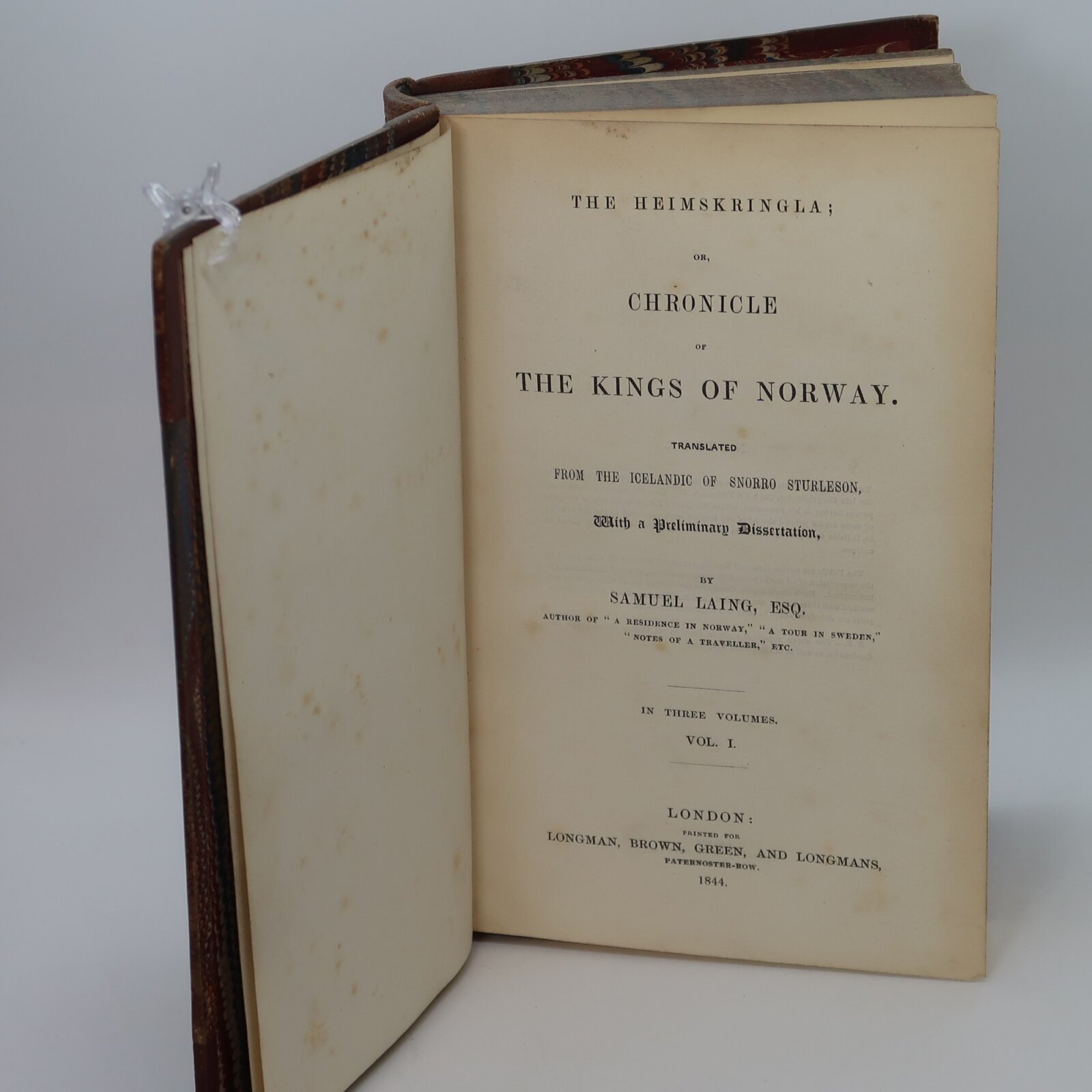 The Heimskringla. Laing. Volumes I, II and III. - Image 4