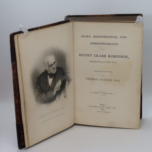 Diary, Reminisences and Correspondence of Henry Crabb Robinson - Image 3