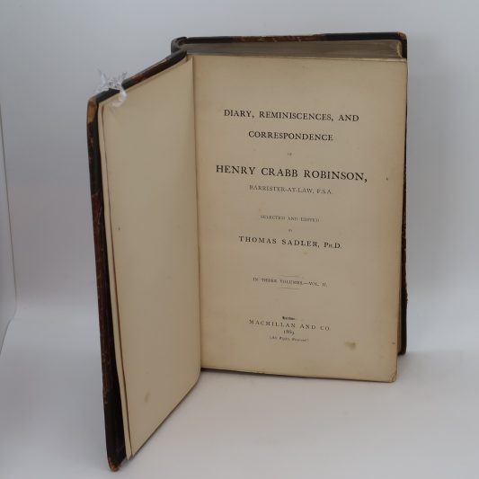 Diary, Reminisences and Correspondence of Henry Crabb Robinson - Image 8