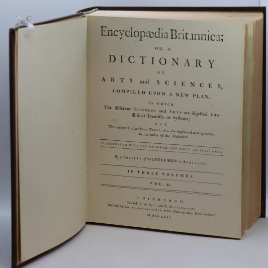 Encyclopaedia Britiannica. Volumes I, II & III.