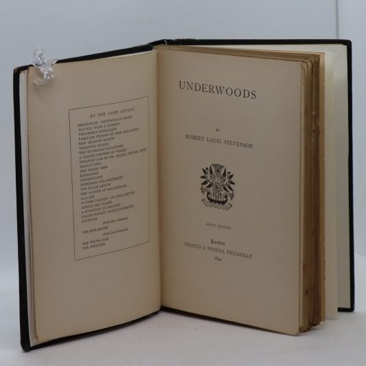 Underwoods. R Louis Stevenson. - Image 3