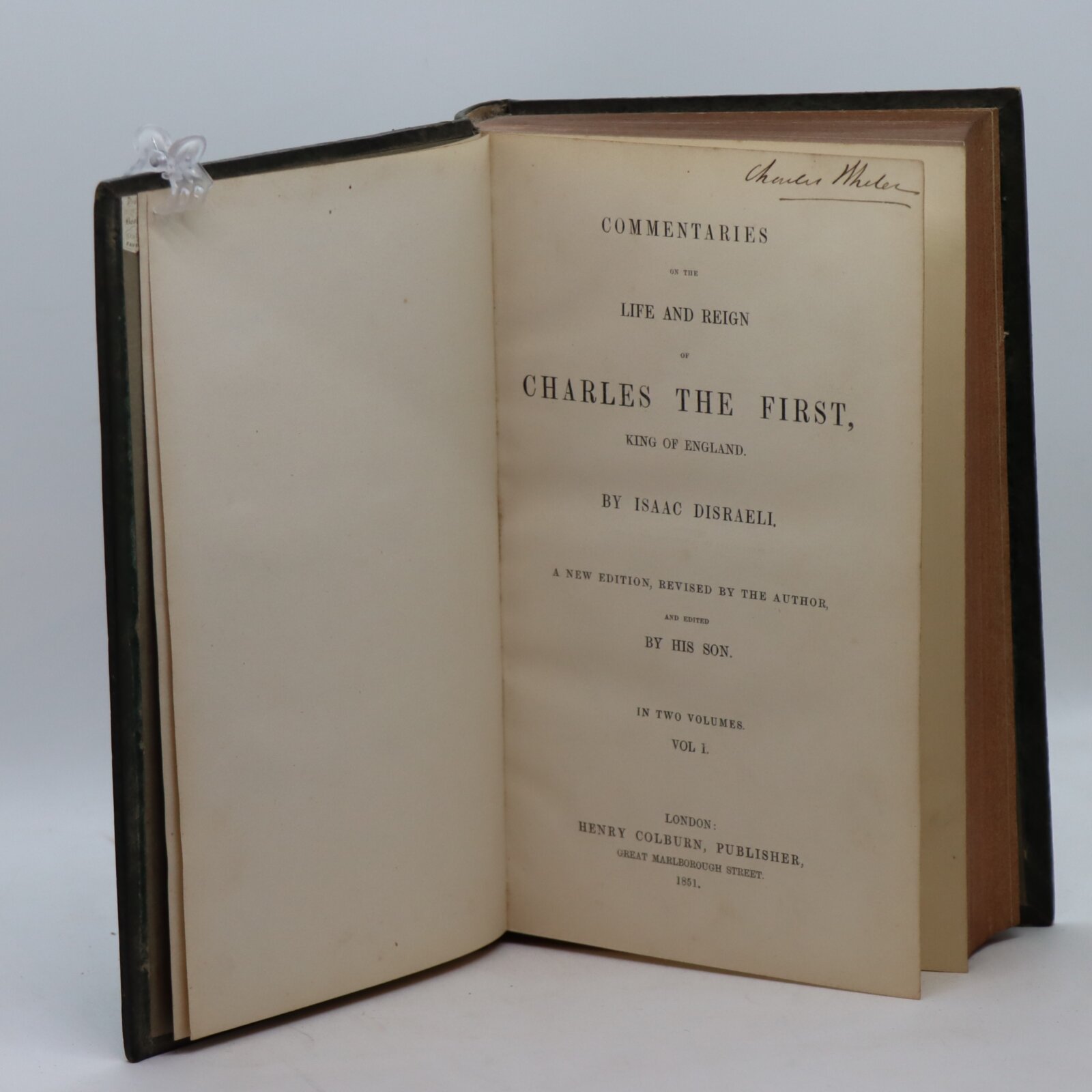 Disraeli's Life of Charles First. Volumes I & II. - Image 3