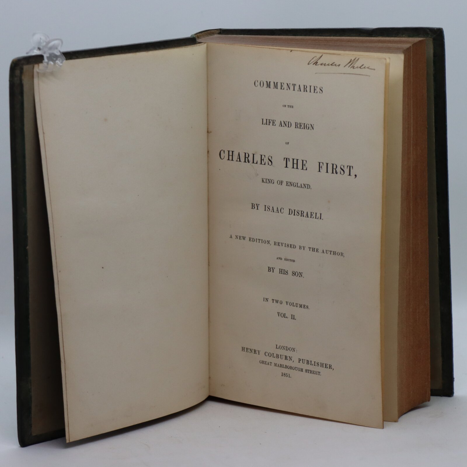 Disraeli's Life of Charles First. Volumes I & II. - Image 4