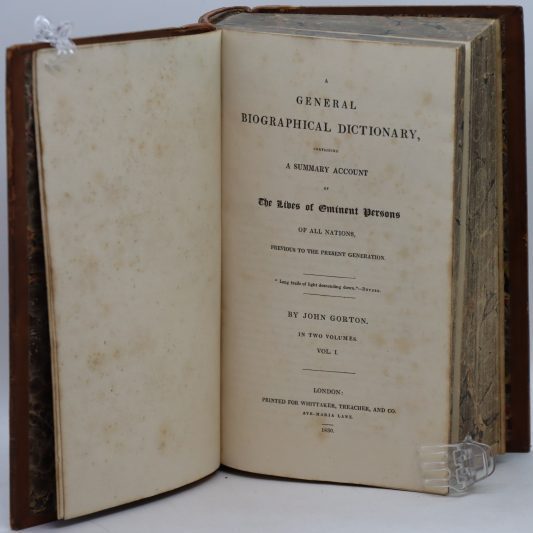 Gorton's Biographical Dictionary. Volumes I. & II. - Image 2