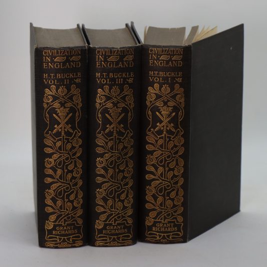 Civilisation in England. H T Buckle. Volumes I, II & III.