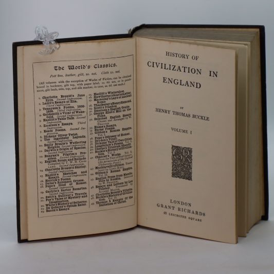 Civilisation in England. H T Buckle. Volumes I, II & III. - Image 3