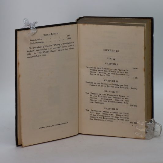 Civilisation in England. H T Buckle. Volumes I, II & III. - Image 4