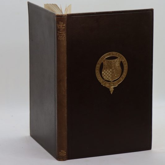 The Original Poems of Henry Howard, Earl of Surrey.