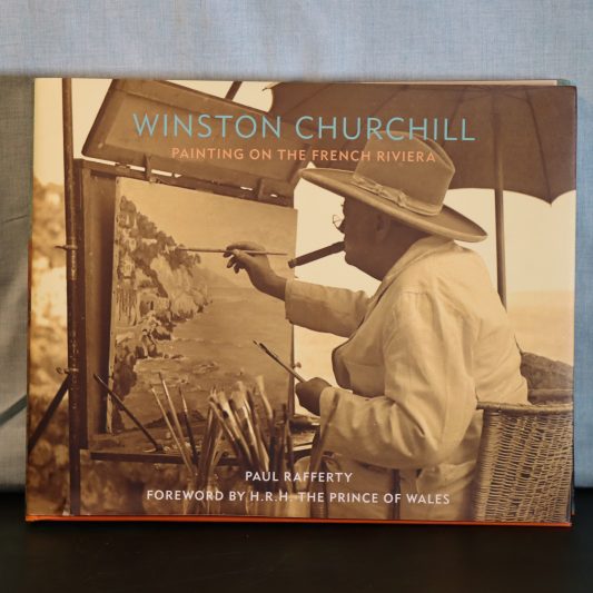 Winston Churchill Painting on the French Riviera.