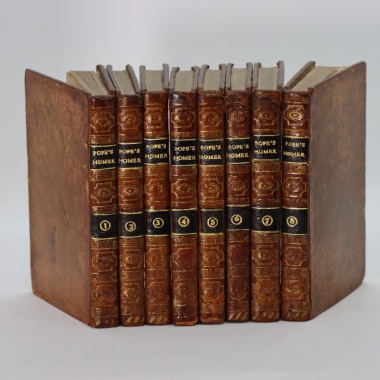Pope's Homer. Volumes 1 to 8.