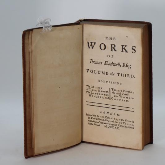 Shadwell's Works. Volumes 1, 2, 3 & 4. - Image 8