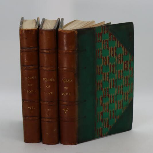 Poems of Pope. Volumes 1, 2 & 3.