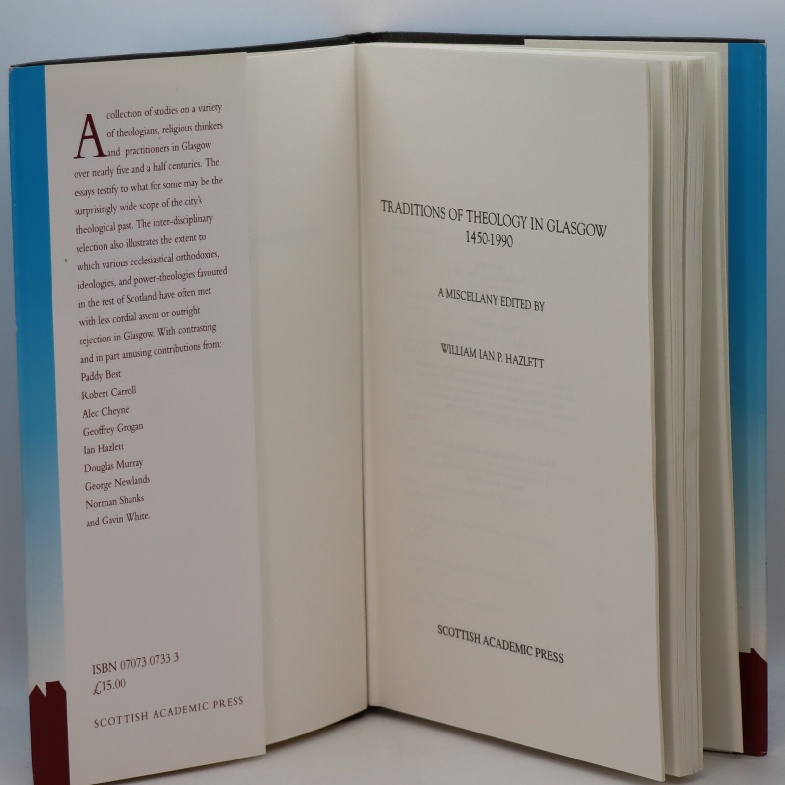 Traditions of Theology in Glasgow. 1450-1990. - Image 3