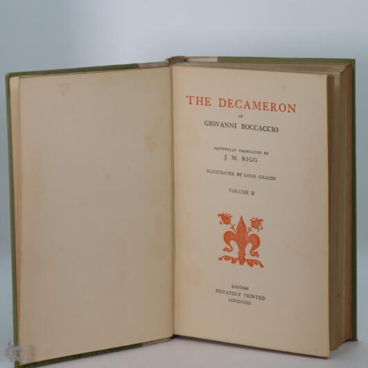 The Decameron. Volume I & II.  (Translated by J M Rigg) - Image 6