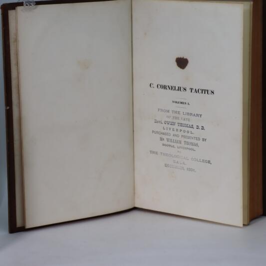 Tacitus Orellii. Volumes I & II. - Image 3