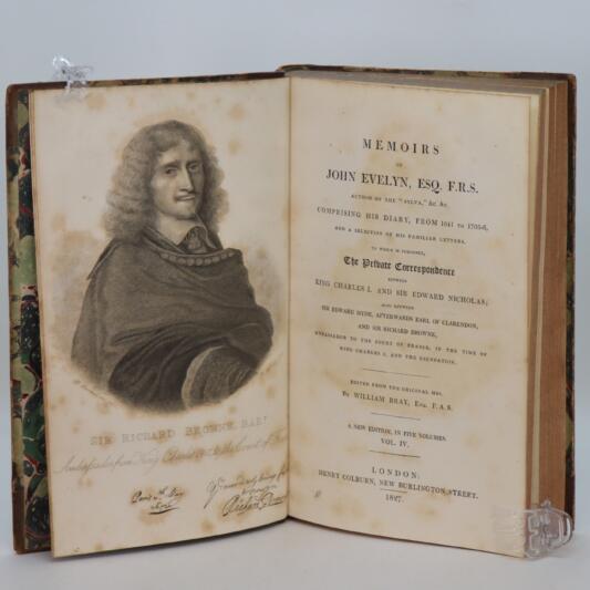 The Memoirs of John Evelyn. Volumes I, II, III, IV & V. - Image 5