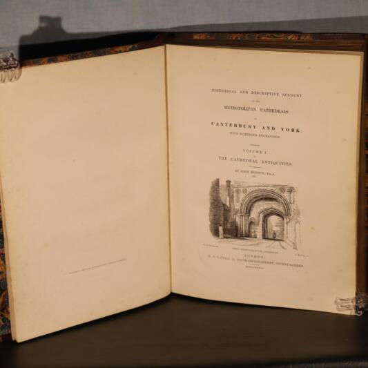 Britton's Cathedral Antiquities. Volumes I, II, III , IV & V. - Image 3