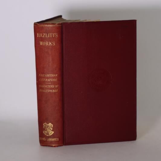 Hazlitt's Works.