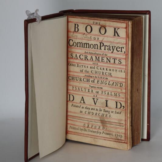 The Book of Common Prayer. 1703.