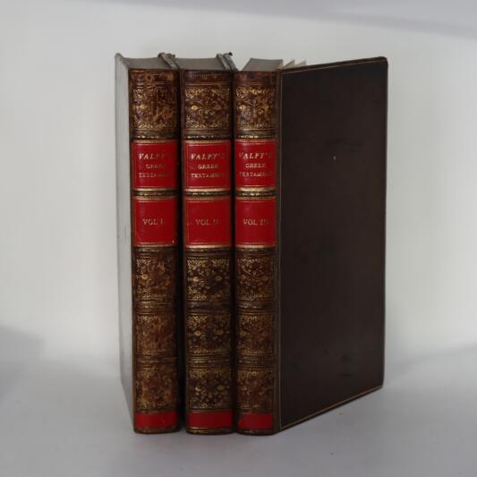 Valpy's Greek Testament. Volumes I, II & III.