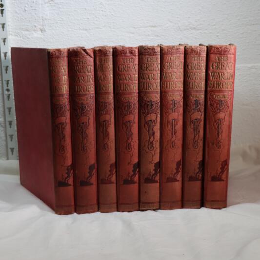 The Great War in Europe. Volumes I to VIII.