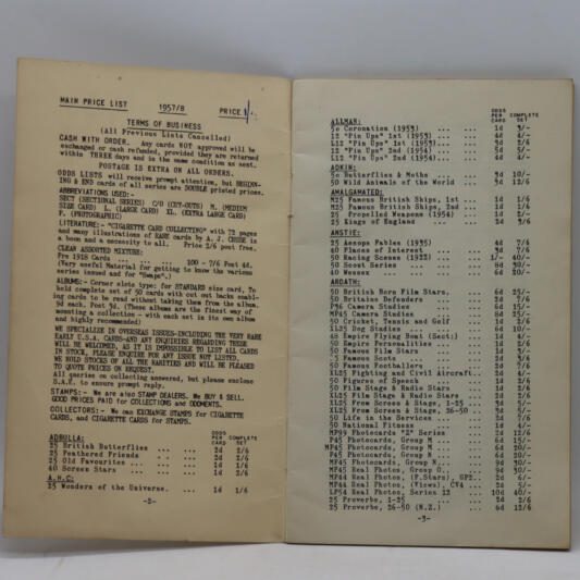 Cigarette Card Catalogue. - Image 3