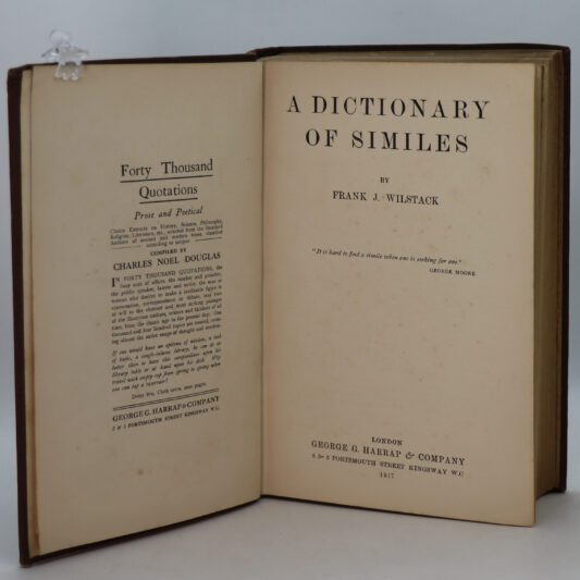 A Dictionary of Similes.