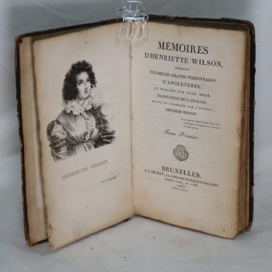 Memoires D'Henriette Wilson. Tome Premier.