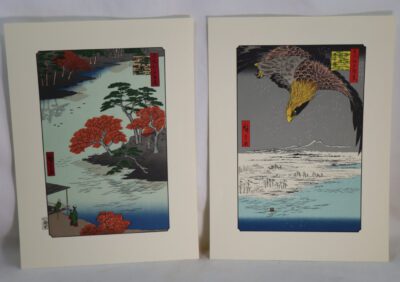Looseleaf Book of Japanese Reprints of some 90 fine Woodblock Prints.