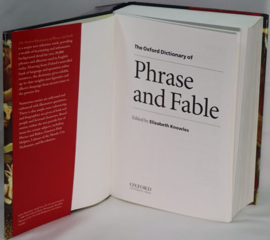 The Oxford Dictionary of Phrase and Fable. - Image 2